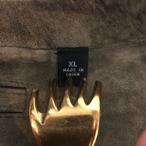 Roundtree and Yorke Luxury Suede Leather Mens Jacket Size XL retails $295 Brown - Picture 11 of 13